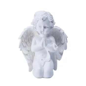 Изискан Декор Статуя във Формата на Ангел, Здрава Ръчна Работа, Добра Резбовани Статуя от Смола, Модел за Подаръци, Аксесоари за Украса на Дома и Хотела